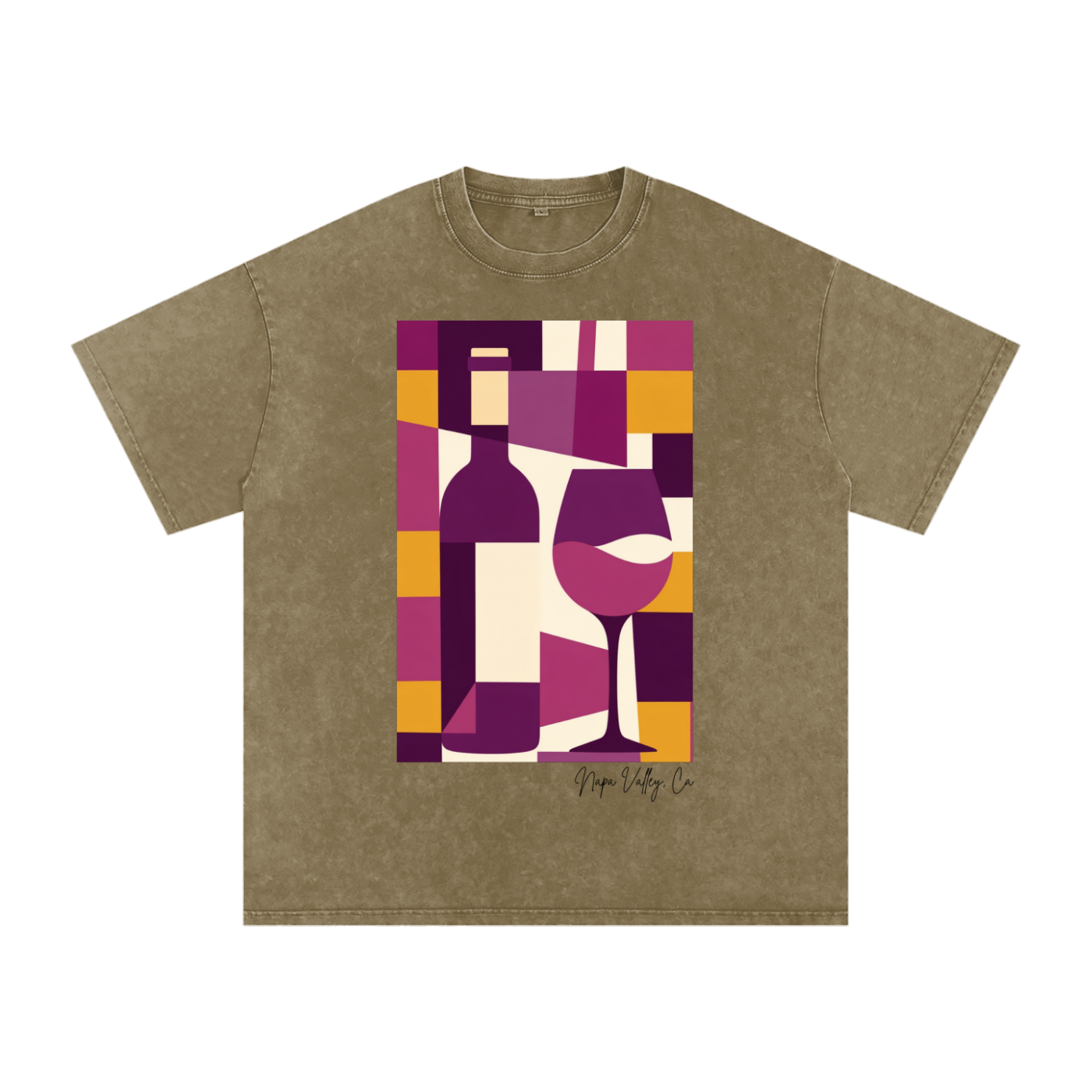 Napa Valley Snow Washed Oversized Cotton T-Shirt
